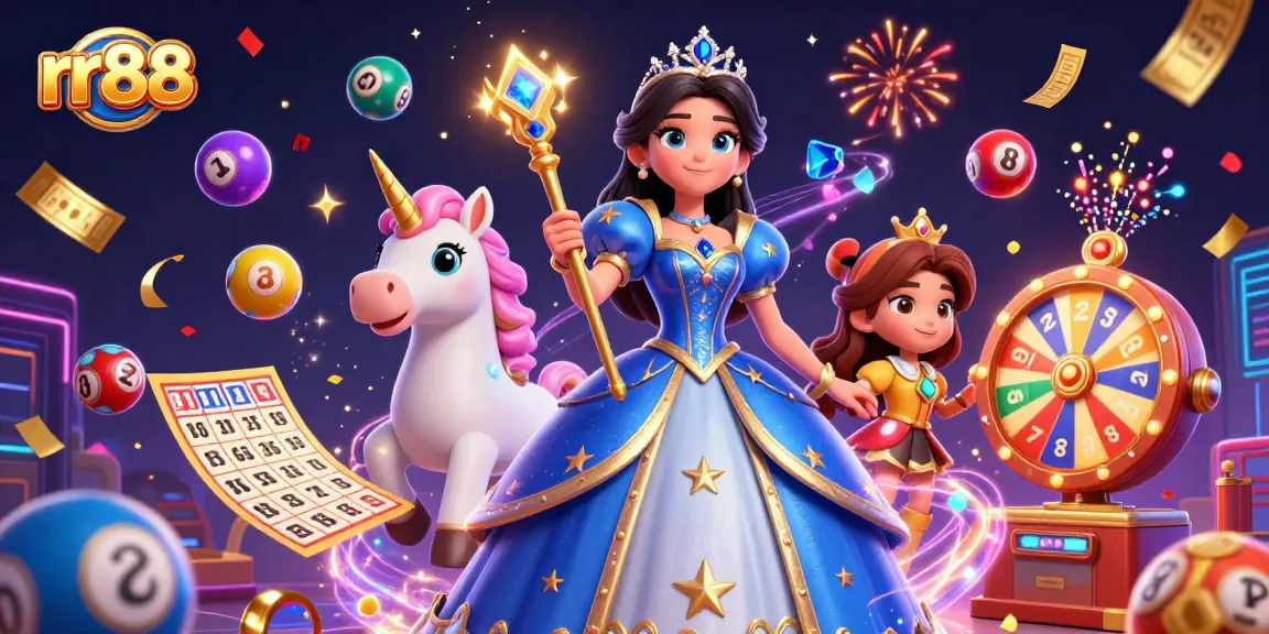 Engage in exciting gameplay on rr88 with colorful lottery elements and a captivating scene.