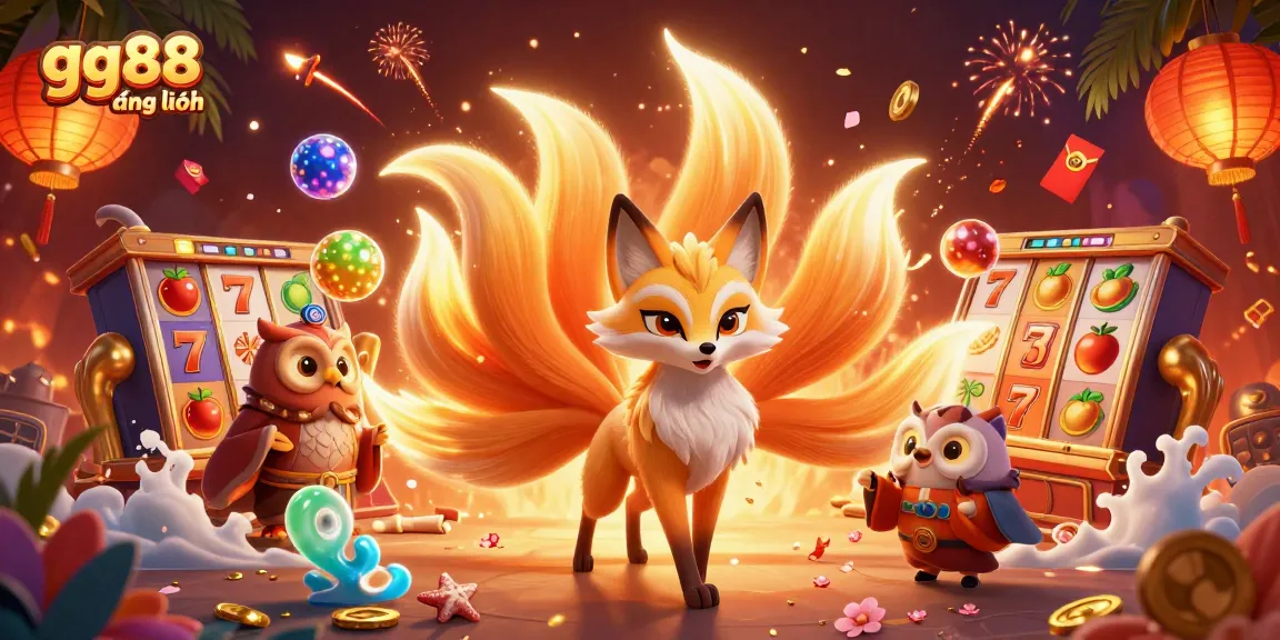 Experience the thrill of gg88 đăng nhập with a vibrant casino-themed scene featuring magical characters.