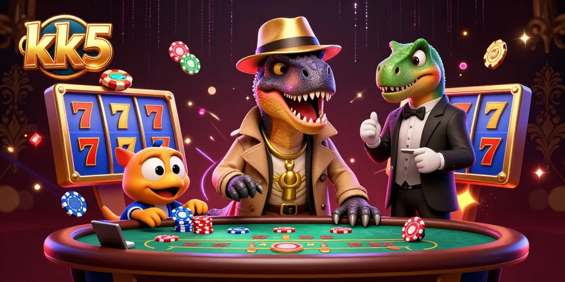 kk5 velociraptor card counter amid sparkling slot games and dynamic casino action.