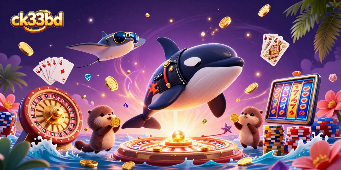 Experience exciting gambling action with ck33bd in this ultra-detailed casino-themed illustration.