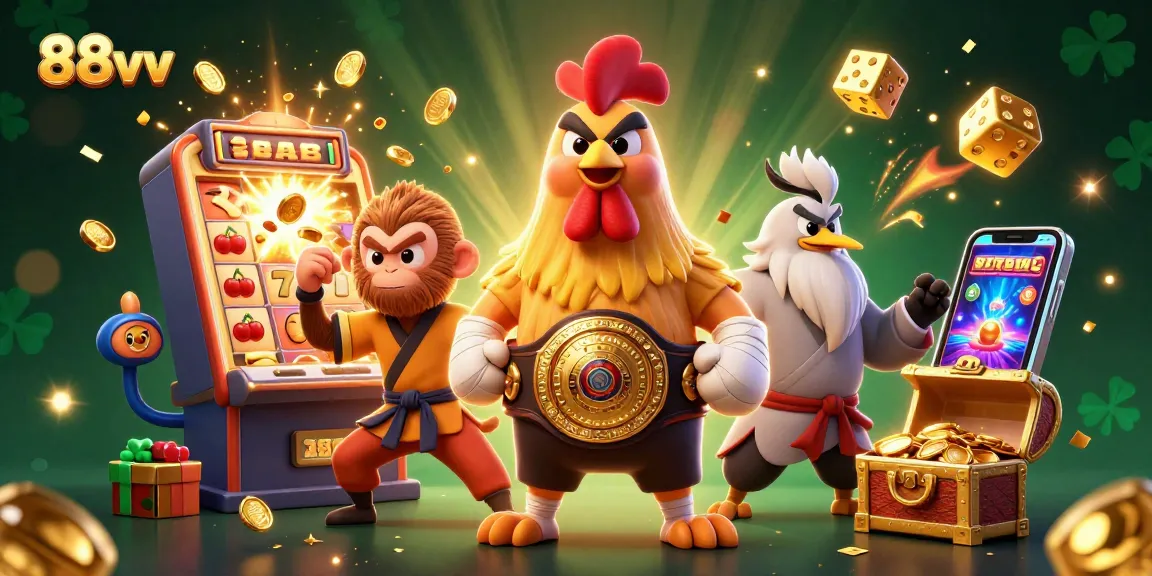Experience winning moments at 88vv with our explosive jackpot scene featuring lively casino elements.