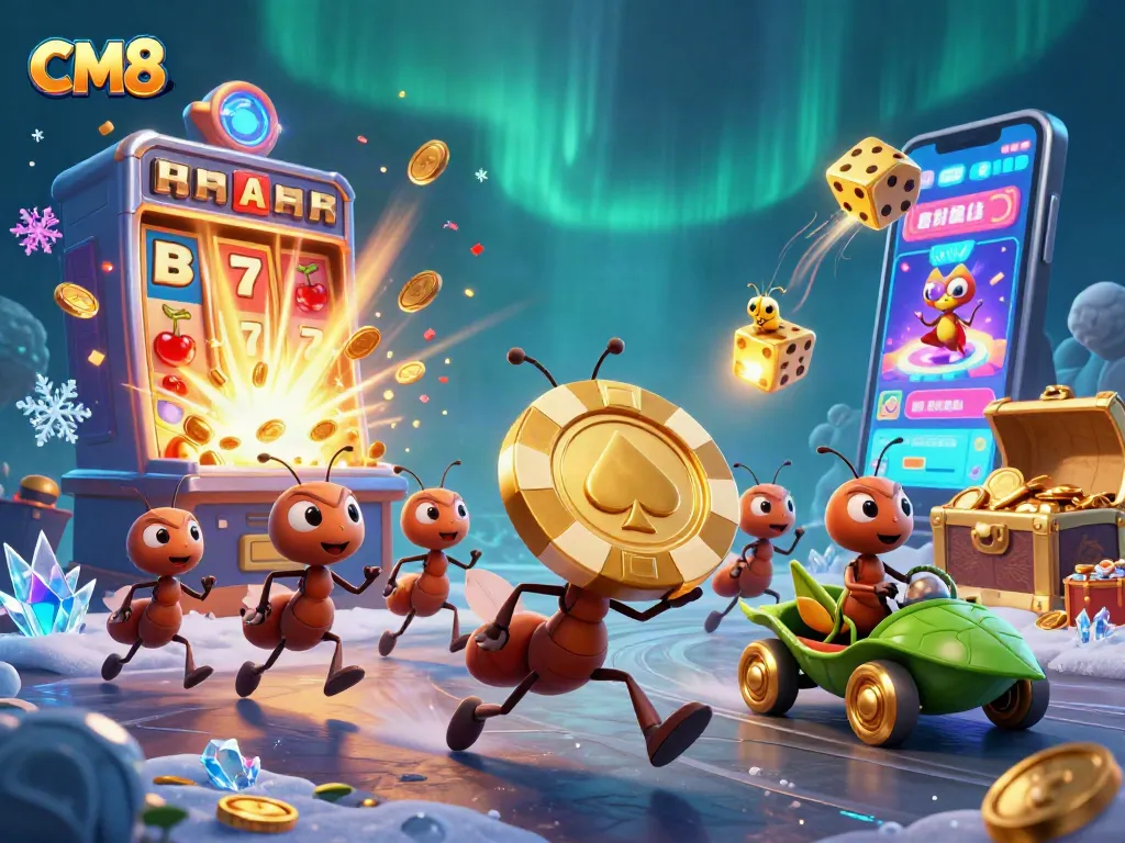 Join the adventure with CM8 as ants carry a giant poker chip in this casino-themed heist!
