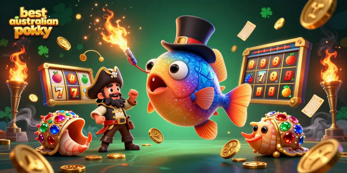 Engage with the best Australian PayID pokies in vibrant action with glowing characters and rich casino elements.