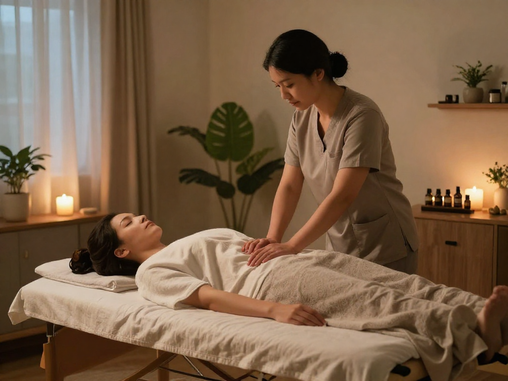 Enjoying a premium 잠실출장안마 experience at home with a professional therapist