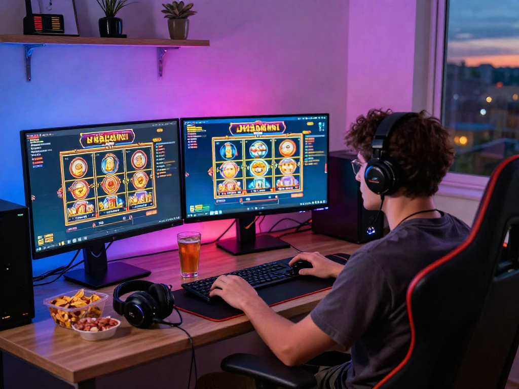 Experience the thrill of slot gacor malam ini gaming at home with vibrant live streaming atmosphere and engaging visuals.