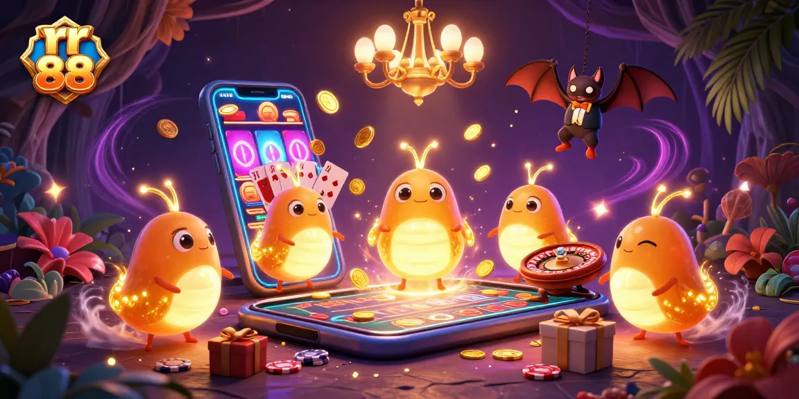 Elevate your play at rr 88 with a vibrant casino scene featuring a glowworm team illuminating the action.